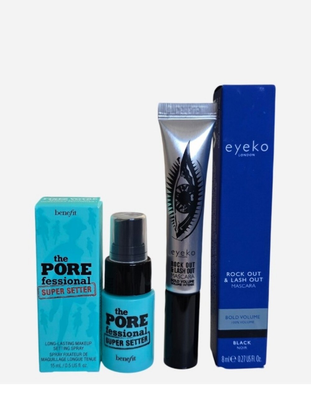 Benefit Porefessional Super Setter Setting Spray + Eyeko Rock Out Mascara